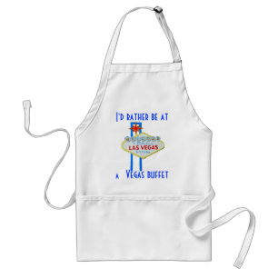 Las Vegas Buffet Humor Adult Apron