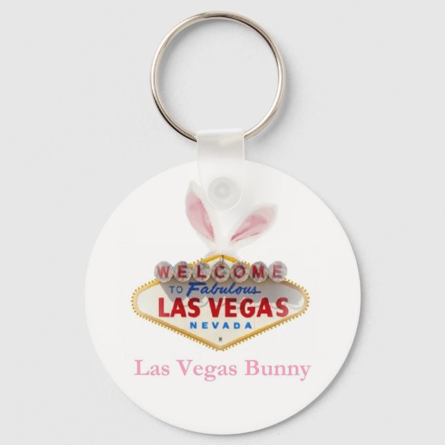 Las Vegas Bunny Ears Keychain (Front)