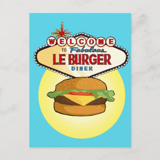 Las Vegas Burger Diner Postcard