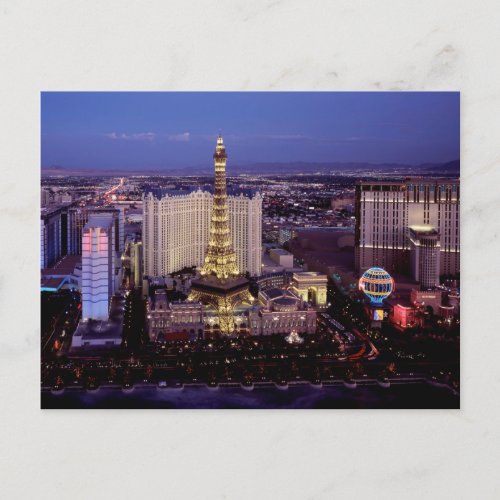 Las Vegas by Night 3 Postcard