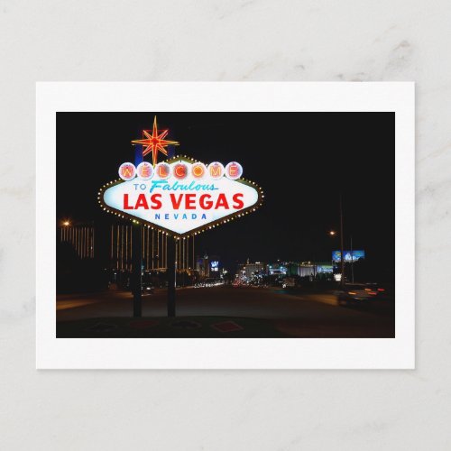 Las Vegas By Night Save The Date Card