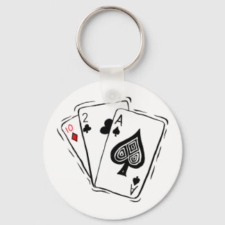 Las Vegas Card Deck Keychain