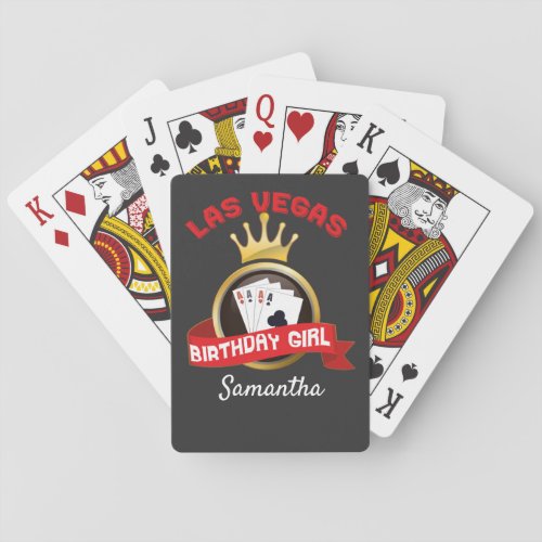 Las Vegas Casino Birthday Party Custom  Playing Cards