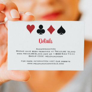 Las Vegas Casino Card Suits Wedding Details