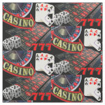 Las Vegas Casino Gambling Poker Dice Roulette Fabric