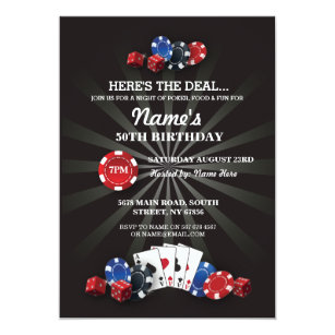 50th birthday invitations zazzle
