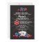 Las Vegas Casino Night Birthday Party Invite