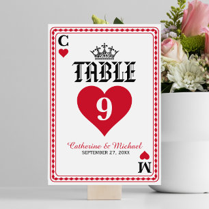 Las Vegas Casino Playing Card Wedding
