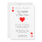 Las Vegas Casino Poker Playing Card Invitation