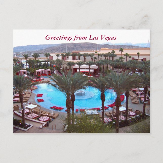 Las Vegas Casino Resort Pool Postcard (Front)