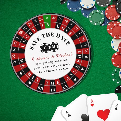 Las Vegas Casino Roulette Wheel Save The Date