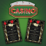 Las Vegas Casino Royale Great Birthday Invitation at Zazzle