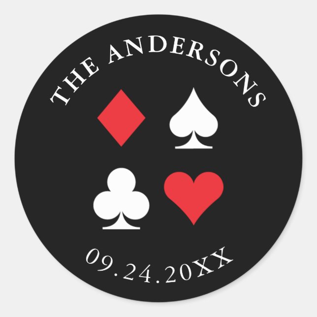 Las Vegas Casino Themed Custom Sticker (Front)