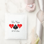 Las Vegas casino wedding Nevada destination custom Tea Bag Drink Mix<br><div class="desc">Las Vegas casino wedding Nevada destination custom Tea Bag Drink Mix. Available in chocolate, lemonade, margarita, tea and coffee options. Playing card suit design with hearts and spade. Add your own monogram initials of bride and groom couple. Personalized design template with date of marriage. Also great for engagement, bridal shower...</div>
