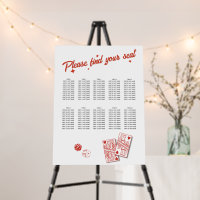 Las Vegas Casino Wedding Red Seating Chart