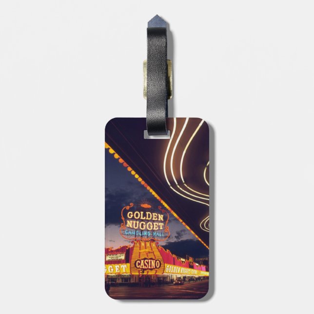 Las Vegas Casinos Luggage Tag (Back Vertical)
