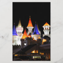 Las Vegas Castle Hotel Gaming Vegas City Colorful