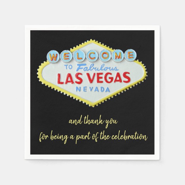 Las Vegas Celebration Napkins (Front)
