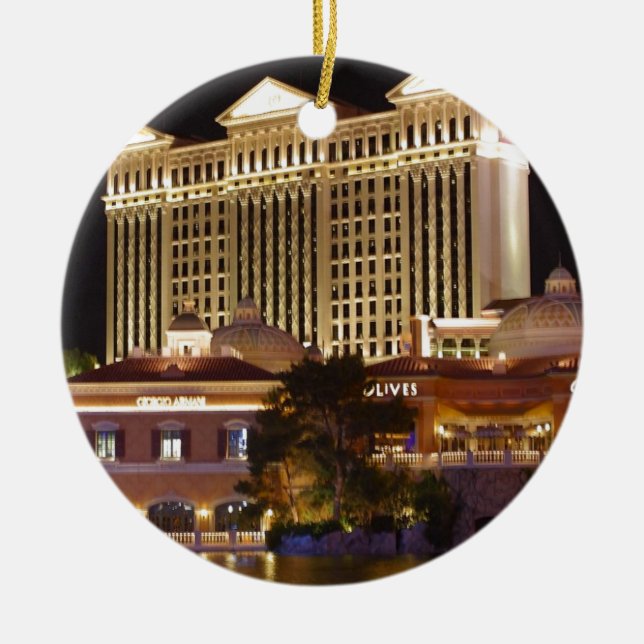 Las Vegas Ceramic Ornament (Front)