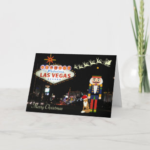 Las Vegas Christmas Card with Nutcracker