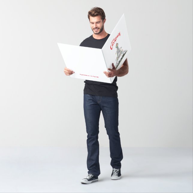 Las Vegas Christmas Eiffel Tower Card (In Situ)