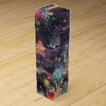 Las Vegas Christmas & New Year's in Watercolors Wine Box<br><div class="desc">Las Vegas at Christmas New Year's in Watercolors with Fairy Lights and LandmarksBright city lights and lit-up landmark monuments at New Year's Eve in Las Vegas, </div>