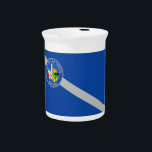 Las Vegas City Flag Pitcher<br><div class="desc">Elevate your serving style with our exclusive pitcher featuring the flag of Las Vegas! This striking pitcher is perfect for adding a touch of Las Vegas flair to your beverage service. Whether you're serving lemonade, iced tea, or cocktails, this pitcher showcases the iconic Las Vegas flag, making it a stylish...</div>