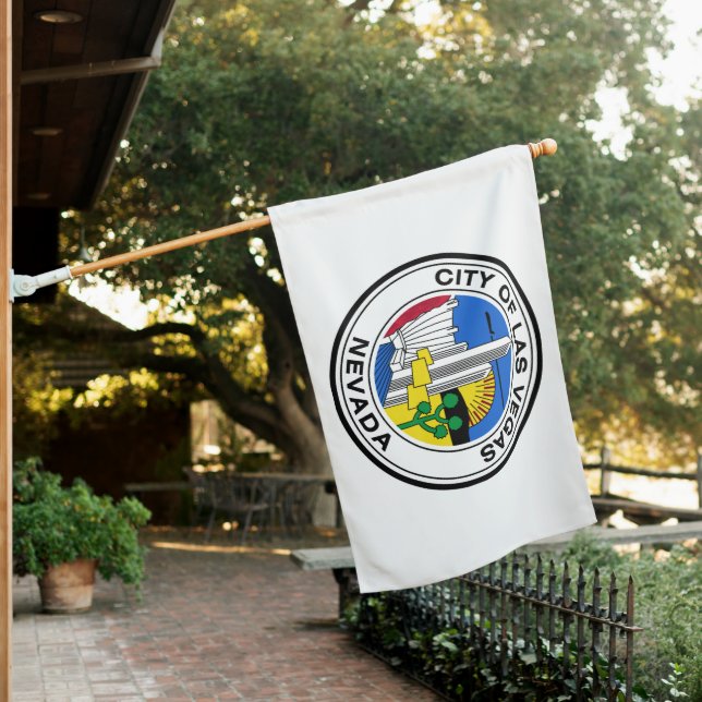 Las Vegas City Seal House Flag (In SItu)