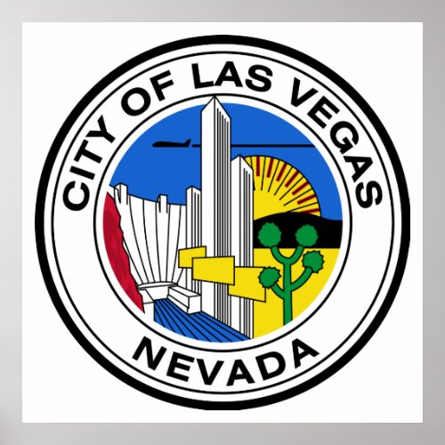 Las Vegas City Seal Nevada Poster