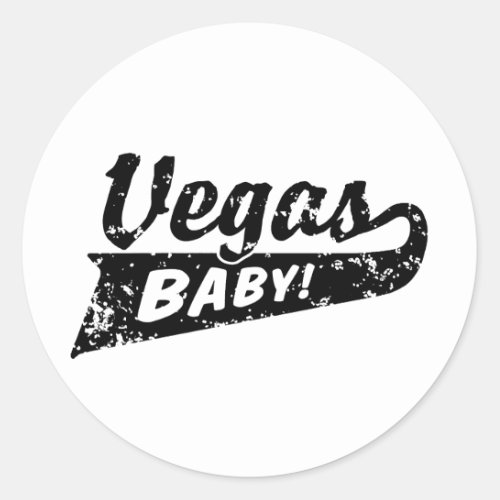 Las Vegas Classic Round Sticker