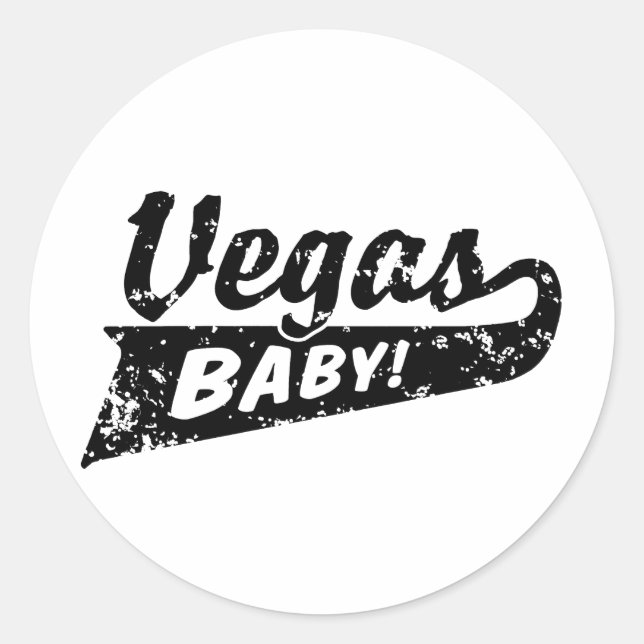 Las Vegas Classic Round Sticker (Front)