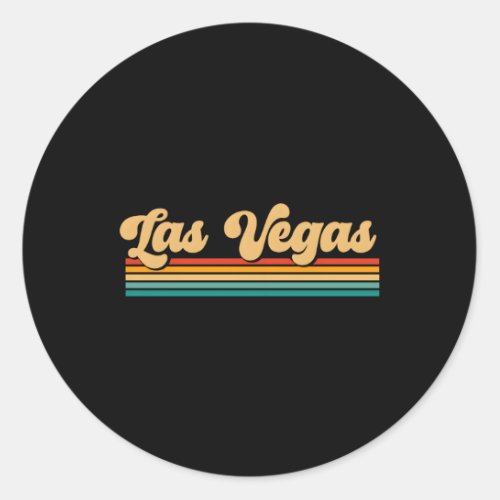 Las Vegas Classic Round Sticker