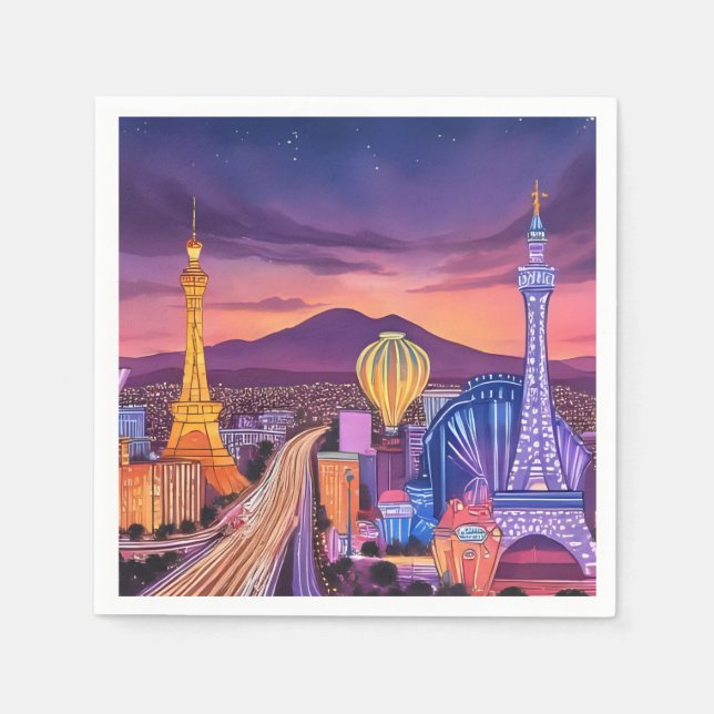 Las Vegas Cocktail Napkin  (Front)