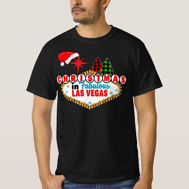 Las Vegas Colorful Christmas T-Shirt (Front)