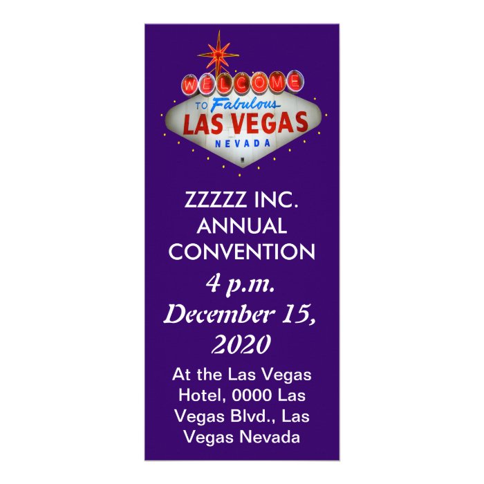 Las Vegas Convention / Event Flyers Rack Card | Zazzle