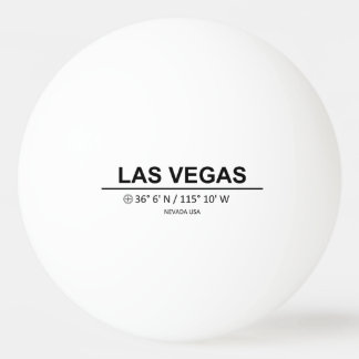Las Vegas Coordinates Ping Pong Ball