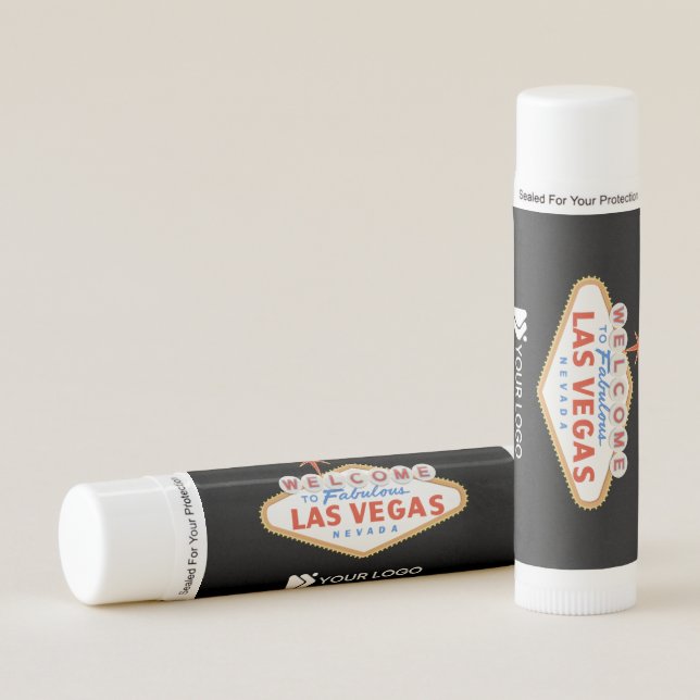 Las Vegas Custom Logo Favor Lip Balm Paraben Free (Front)