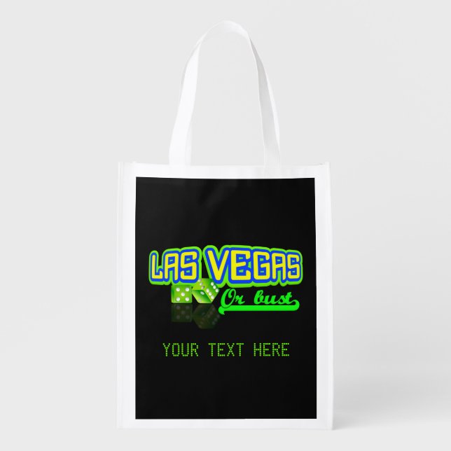 Las Vegas custom reusable bag (Front)