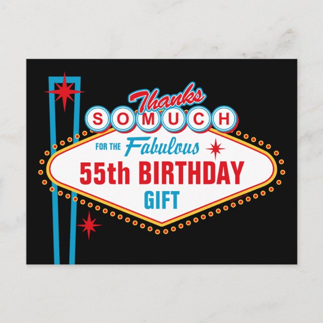 Las Vegas Custom Thank You Postcard (Front)