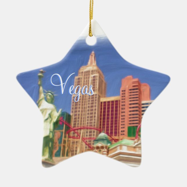 Las Vegas day night switch scene ornament (Front)
