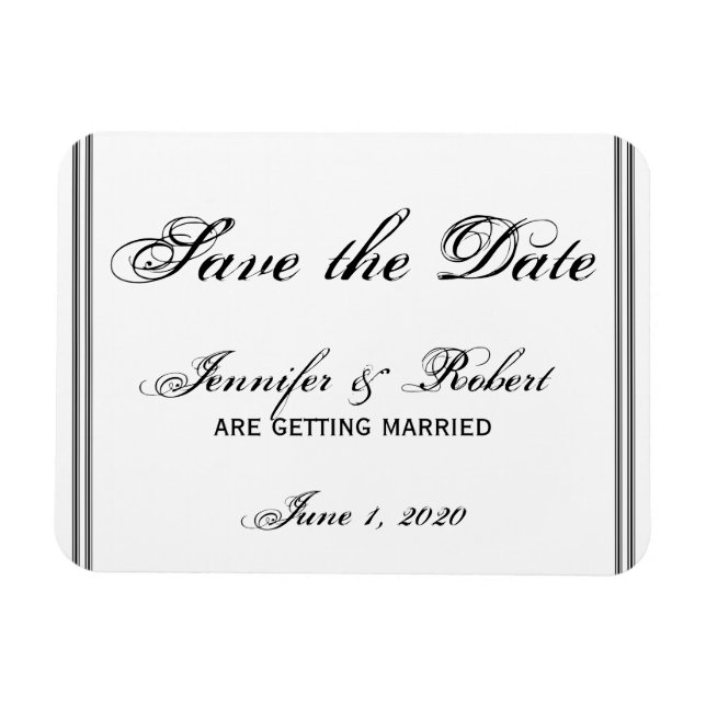 Las Vegas Destination Save the Date Magnet (Horizontal)