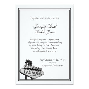 Las Vegas Destination Wedding Invitations Zazzle Las Vegas Destination Wedding Invitation
