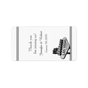 Las Vegas Destination Wedding Lip Balm Label