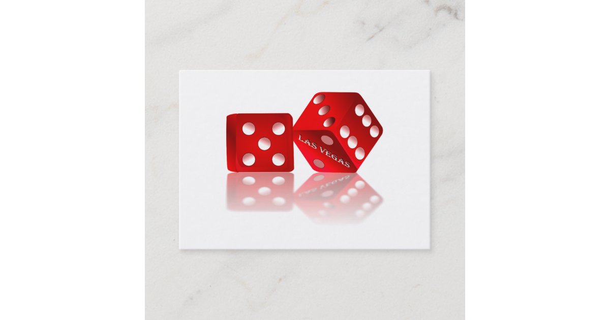 Las Vegas Dice Business Card Zazzle