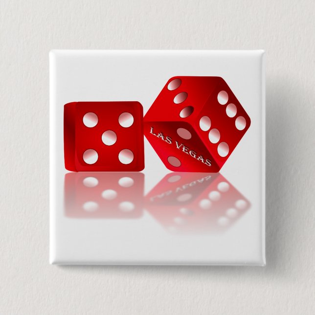 Las Vegas Dice Button (Front)