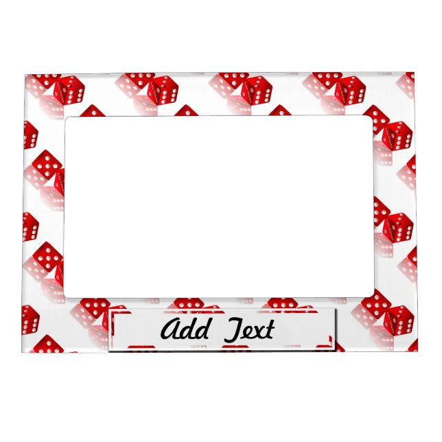 Las Vegas Dice Magnetic Photo Frame (Front)