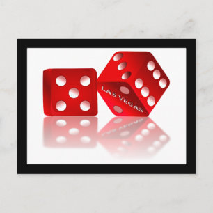 Las Vegas Dice Postcard