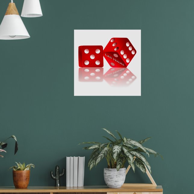Las Vegas Dice Poster | Zazzle