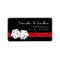 Las Vegas Dice Theme Ruby Red & Black Faux Glitter
