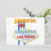 Las Vegas Eloped Wedding Announcement (Standing Front)
